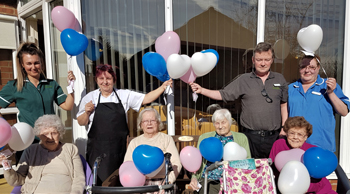 Balloons, chocolates, cards and flowers decorated care homes across the North East on Motherâ€™s Day, as Hill Care homes celebrated Mothering Sunday.